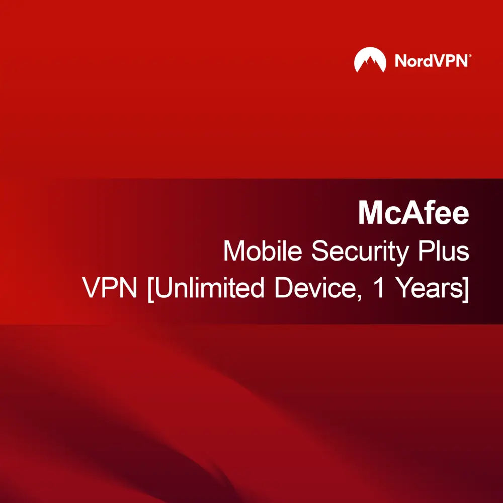 McAfee Mobile Security Plus VPN [Unlimited Device 1 Years] - Unbegrenzte Geräte - 1 Jahr