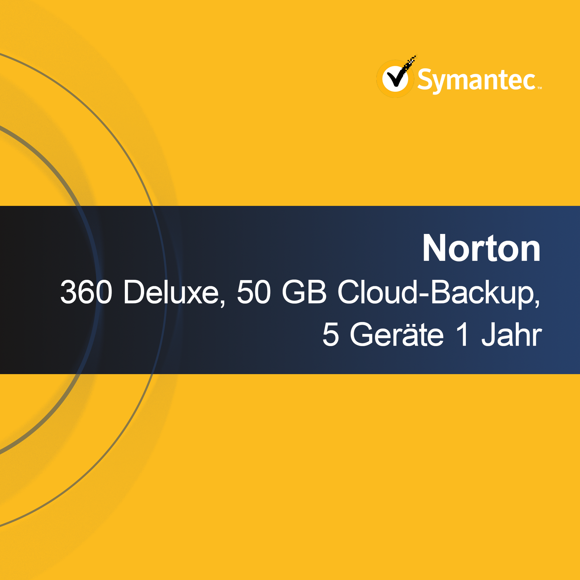 Norton 360 Deluxe 50 GB Cloud-Backup 5 Geräte 1 Jahr